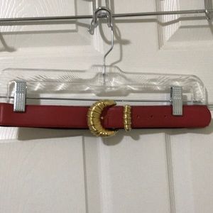 80’s Vintage Red leather belt